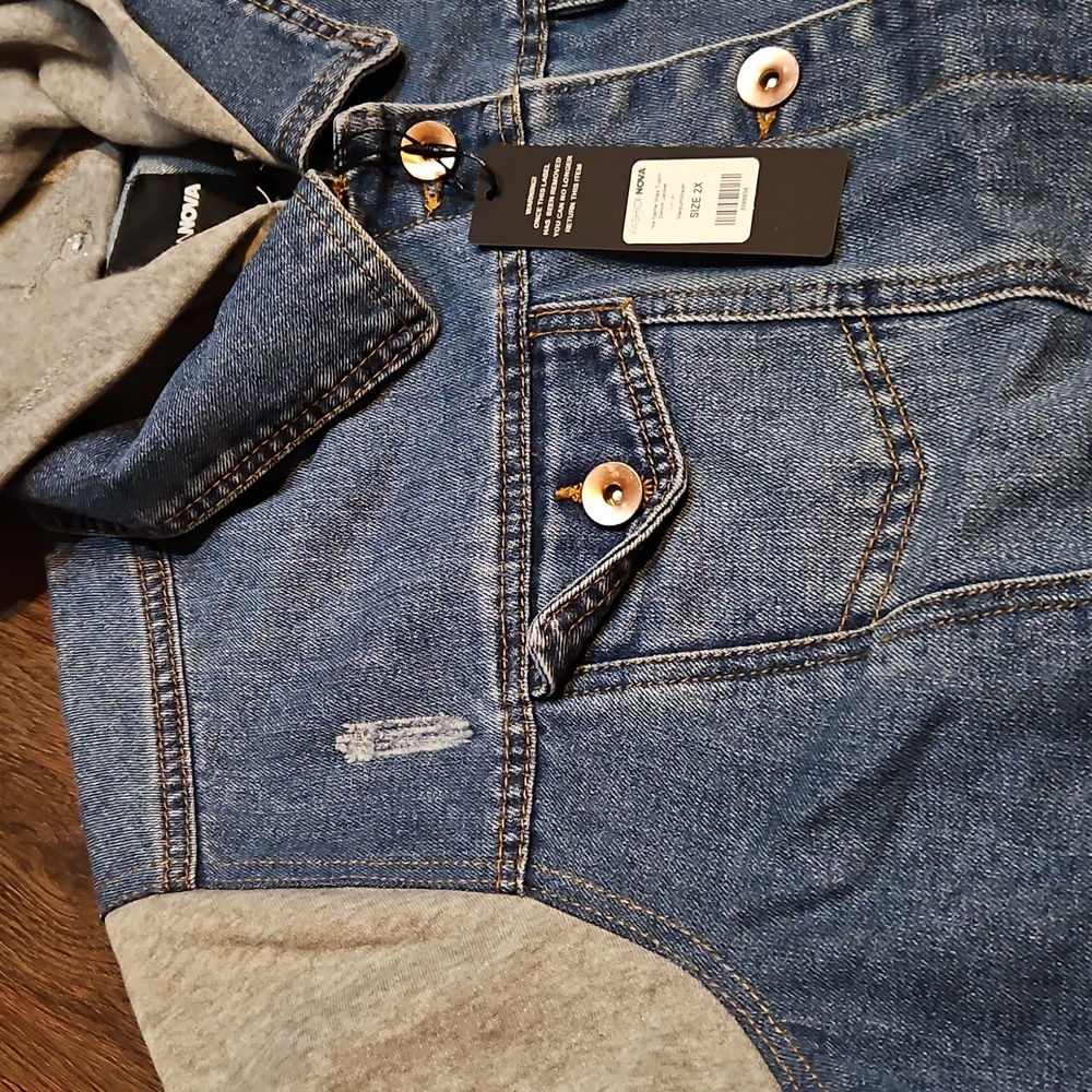 ♦️♦️DENIM JACKET - MEDIUM WASH  SZ 2X - Picture 9 of 12